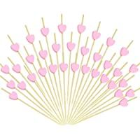 TANCUDER 100 palillos de cóctel de madera respetuosos con el medio ambiente- palillos de cóctel hechos a mano con…